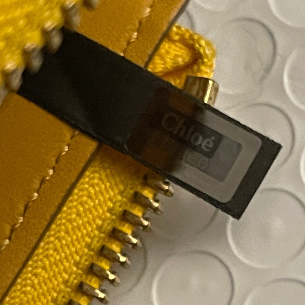 Chloé Mustard Yellow Leather Long Georgia Flap Wallet W/ Gold Hardware W/ COA - Picture 17 of 17